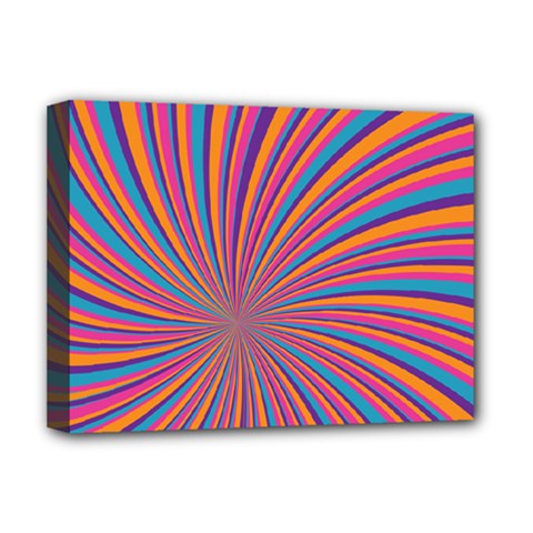 Psychedelic Groovy Pattern 2 Deluxe Canvas 16  X 12  (stretched)  by designsbymallika