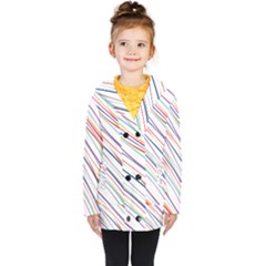Beautiful Stripes Kids  Double Breasted Button Coat by designsbymallika