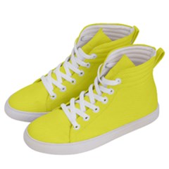 Color Maximum Yellow Men s Hi-top Skate Sneakers by Kultjers