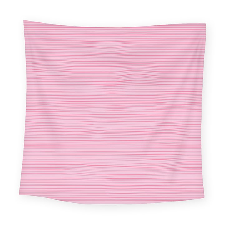 Pink knitted pattern Square Tapestry (Large)