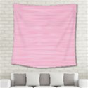 Pink knitted pattern Square Tapestry (Large) View2
