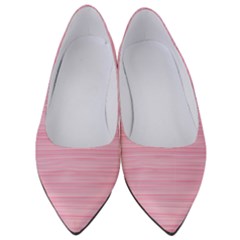 Pink Knitted Pattern Women s Low Heels by goljakoff
