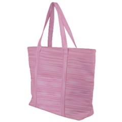 Pink Knitted Pattern Zip Up Canvas Bag by goljakoff
