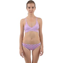 Hexagonal Pattern Unidirectional Wrap Around Bikini Set by Dutashop