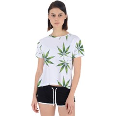 Cannabis Curative Cut Out Drug Open Back Sport Tee