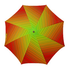 Orange Green Gradient Hunter Golf Umbrellas