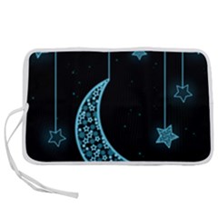 Moon Star Neon Wallpaper Pen Storage Case (s) by Dutashop