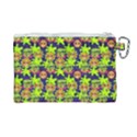 Smiley Background Smiley Grunge Canvas Cosmetic Bag (Large) View2