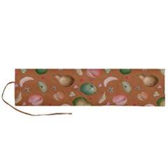 Watercolor Fruit Roll Up Canvas Pencil Holder (l) by SychEva