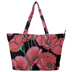 Poppy Flowers Full Print Shoulder Bag by goljakoff