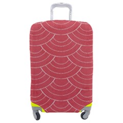 Red Sashiko Ornament Luggage Cover (medium) by goljakoff