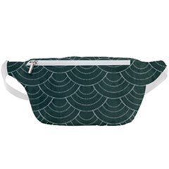 Green Sashiko Pattern Waist Bag  by goljakoff