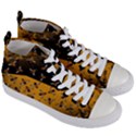 Pattern Abeilles Women s Mid-Top Canvas Sneakers View3