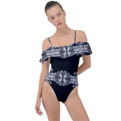 Gfghfyj Frill Detail One Piece Swimsuit