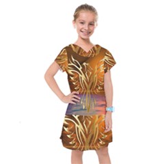 Pheonix Rising Kids  Drop Waist Dress by icarusismartdesigns