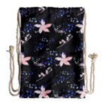 Sparkle Floral Drawstring Bag (Large)