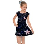 Sparkle Floral Kids  Cap Sleeve Dress