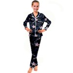 Sparkle Floral Kid s Satin Long Sleeve Pajamas Set