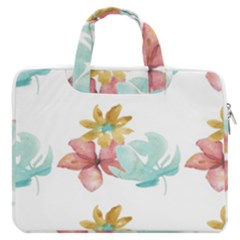 Floral Nature Macbook Pro Double Pocket Laptop Bag by Sparkle