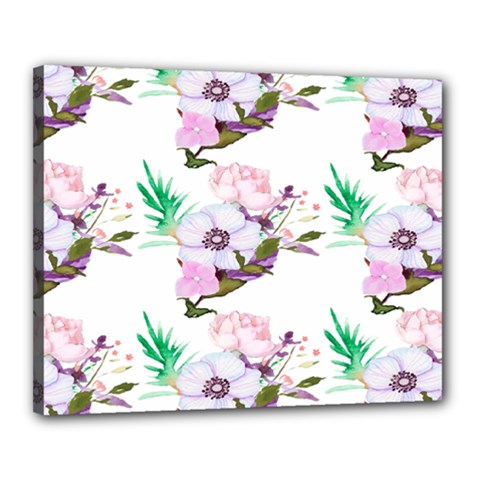Floral Art Canvas 20  X 16  (stretched) by Sparkle