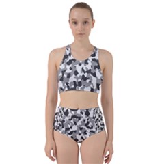 Camouflage Gris/blanc Racer Back Bikini Set by kcreatif
