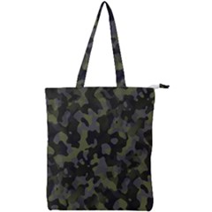Camouflage Vert Double Zip Up Tote Bag