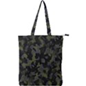 Camouflage Vert Double Zip Up Tote Bag View1
