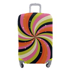 Psychedelic Groovy Orange Luggage Cover (small) by designsbymallika