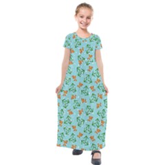 1ca64105-e9a5-48b8-8afe-fd889f7f199f Kids  Short Sleeve Maxi Dress by SychEva