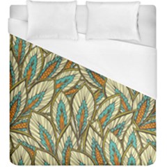 Green Leaves Duvet Cover (king Size) by goljakoff