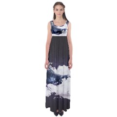 Blue Whale Dream Empire Waist Maxi Dress by goljakoff
