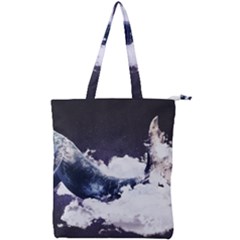 Blue Whale Dream Double Zip Up Tote Bag by goljakoff