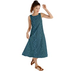 Algae And Aquatic Plants Summer Maxi Dress by SychEva