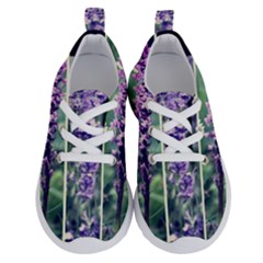 Collage Fleurs Violette Running Shoes by kcreatif