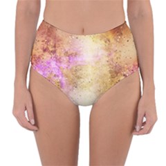 Golden Paint Reversible High-waist Bikini Bottoms by goljakoff