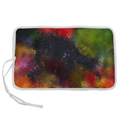 Abstract Paint Drops Pen Storage Case (l) by goljakoff