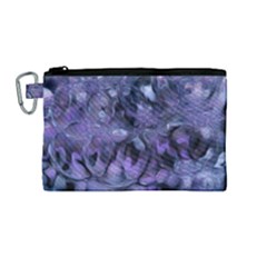 Carbonated Lilacs Canvas Cosmetic Bag (medium) by MRNStudios