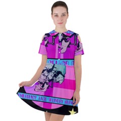 Emergency Taco Delivery Service Short Sleeve Shoulder Cut Out Dress  by WetdryvacsLair