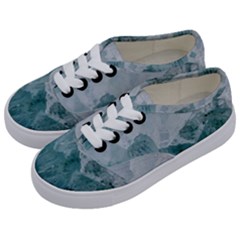 Green Blue Sea Kids  Classic Low Top Sneakers by goljakoff