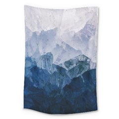 Blue Ice Mountain Large Tapestry by goljakoff