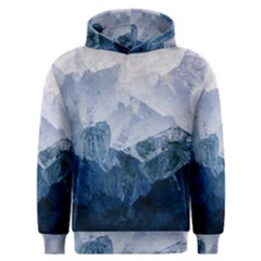 Blue Ice Mountain Men s Overhead Hoodie by goljakoff