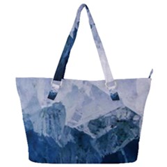 Blue Ice Mountain Full Print Shoulder Bag by goljakoff