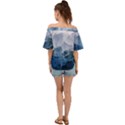 Blue ice mountain Off Shoulder Short Sleeve Top View2