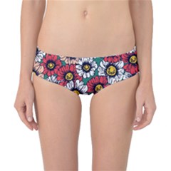 Daisy Colorfull Seamless Pattern Classic Bikini Bottoms by Kizuneko