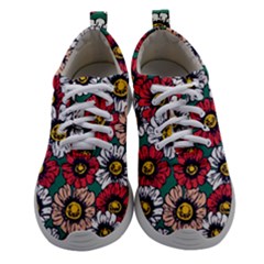 Daisy Colorfull Seamless Pattern Athletic Shoes by Kizuneko