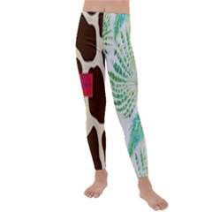 Palm Tree Kids  Lightweight Velour Leggings by tracikcollection