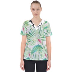  Palm Trees By Traci K Women s V-neck Scrub Top by tracikcollection