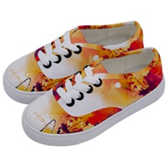 Autumn Paint Kids  Classic Low Top Sneakers by goljakoff