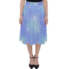 Heavenly Flowers Classic Midi Skirt by SychEva