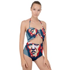 Trump2 Scallop Top Cut Out Swimsuit by goljakoff